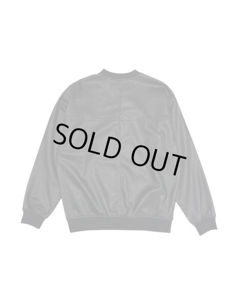 画像2: LAST NEST / faux leather crewneck (2)