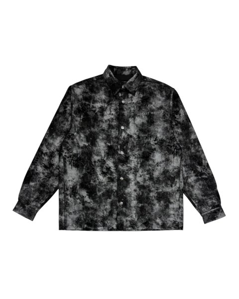 画像1: LAST NEST / leather tie-dye shirt  (1)