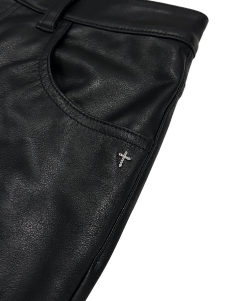 画像7: LAST NEST / faux leather cargo pants v2 (7)