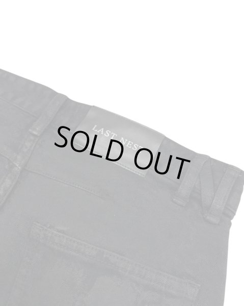 画像6: LAST NEST / faux leather denim switching parts  (6)