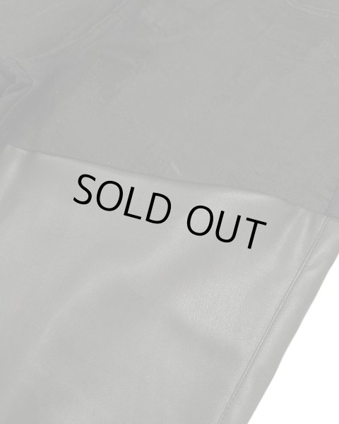 画像5: LAST NEST / faux leather denim switching parts  (5)