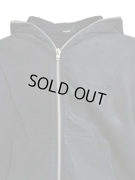 画像4: BREATH / coating zip up hoodie (4)