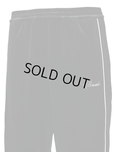 画像5: BREATH / script logo velour track pants  (5)