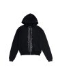 画像1: LAST NEST / stick embroidery zip hoodie (1)