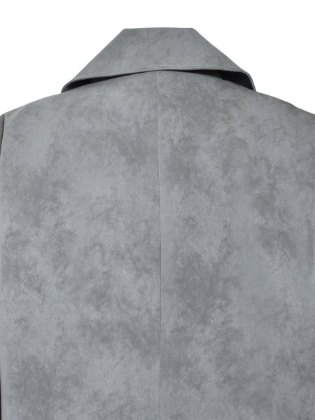 画像5: BREATH / faux leather double breasted coat　 (5)