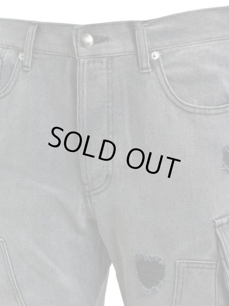 画像4: BREATH / bleach double knee flare denim (4)