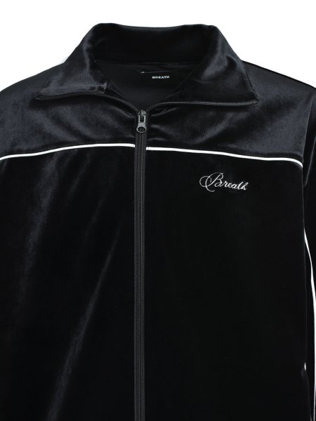 画像6: BREATH / script logo piping velour jacket  (6)