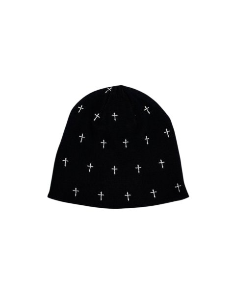 画像1: LAST NEST / allover cross beanie v2 (1)