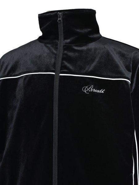 画像5: BREATH / script logo piping velour jacket  (5)
