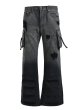 画像1: BREATH / bleach double knee flare denim (1)