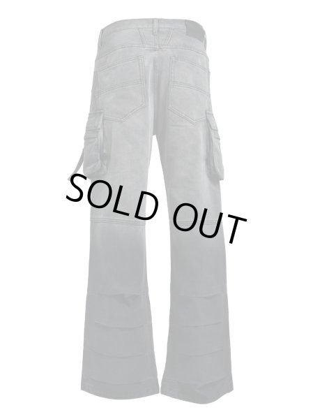 画像2: BREATH / bleach double knee flare denim (2)