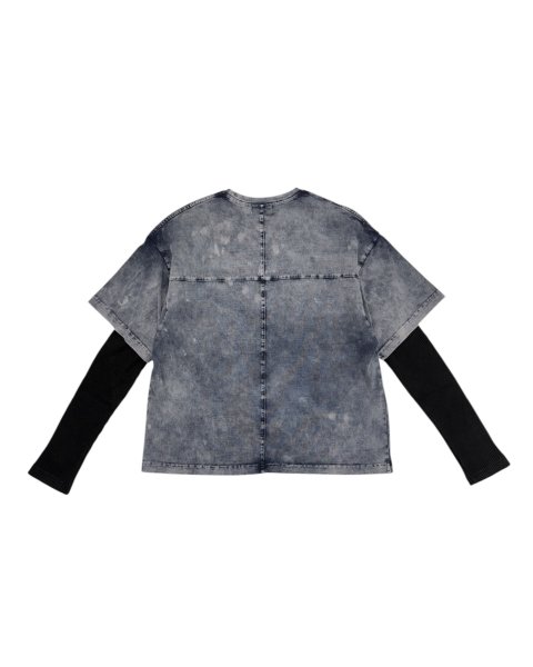 画像2: LAST NEST / layered t-shirt  (2)