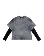 画像1: LAST NEST / layered t-shirt  (1)