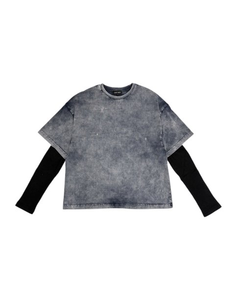 画像1: LAST NEST / layered t-shirt  (1)