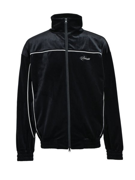 画像1: BREATH / script logo piping velour jacket  (1)