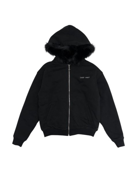 画像1: LAST NEST / reversible fur hoodie (1)