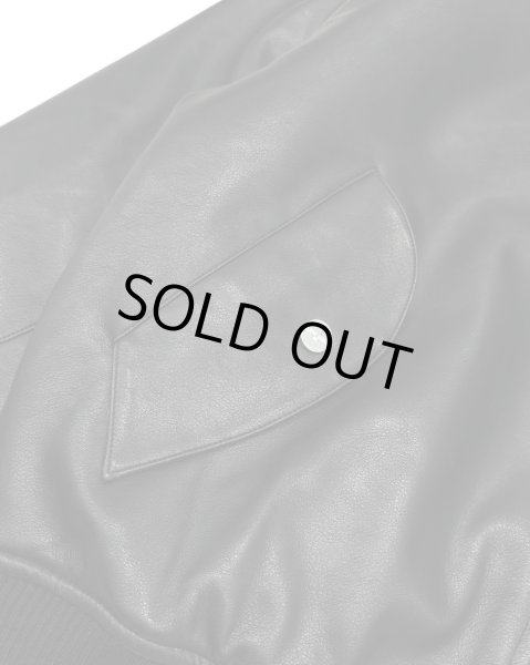 画像5: LAST NEST / hooded faux leather flight jacket  (5)