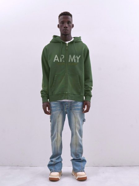 画像3: MLVINCE®︎ / army zip hoodie (3)