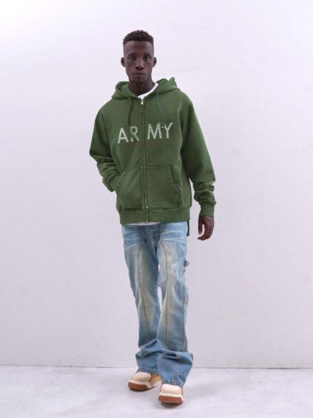 画像6: MLVINCE®︎ / army zip hoodie (6)