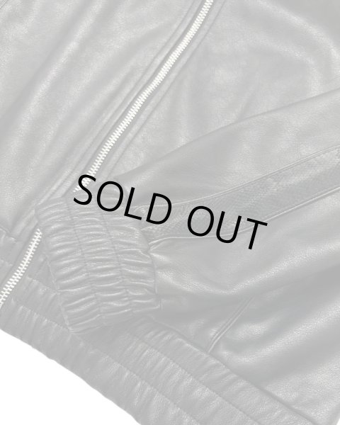 画像5: LAST NEST / faux leather track jacket (5)