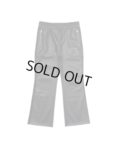 画像1: LAST NEST / faux leather track pants  (1)