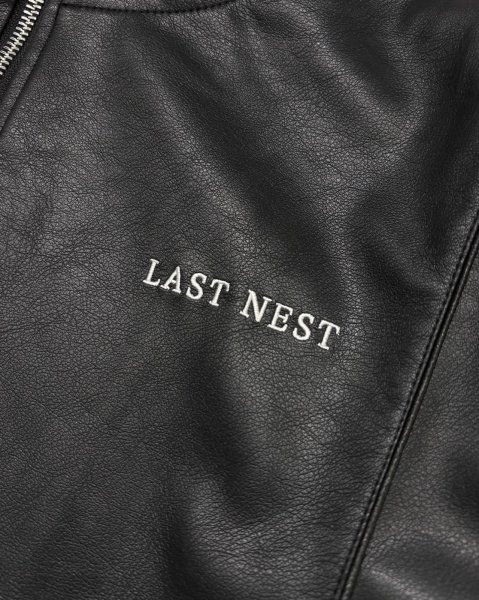 画像6: LAST NEST / faux leather track jacket (6)