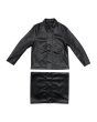 画像3: LAST NEST / faux leather coat w/tote bag (3)