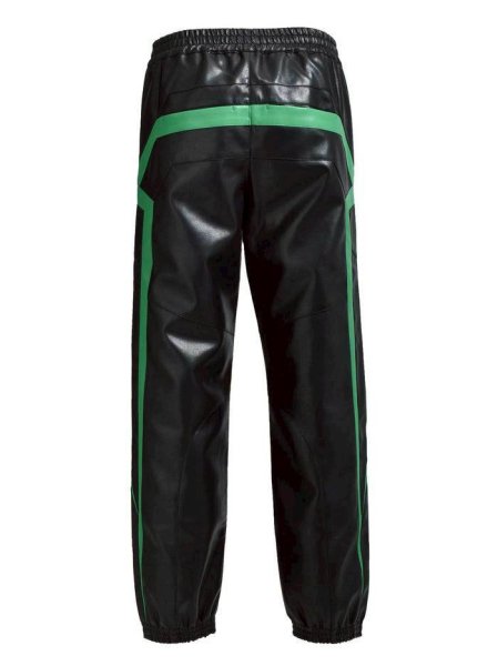 画像2: BREATH / faux leather lambo track pants  (2)