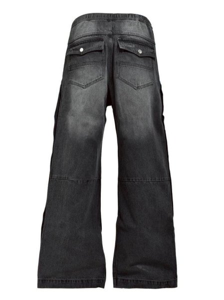 画像2: BREATH / coating side button denim pants  (2)