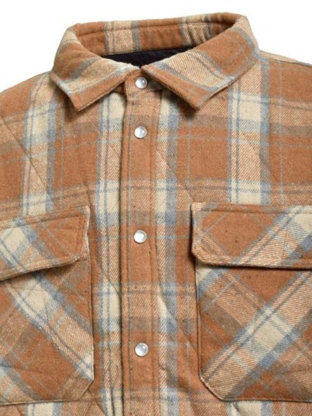 画像4: BREATH / quilting check shirt  (4)