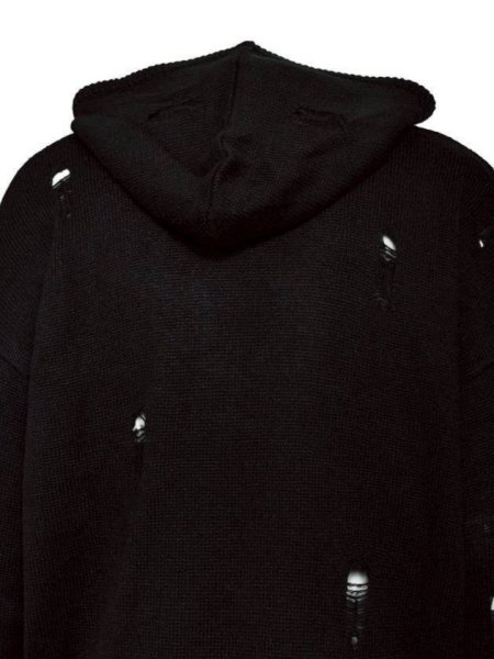 画像5: BREATH / southside cross damage mohair hoodie  (5)