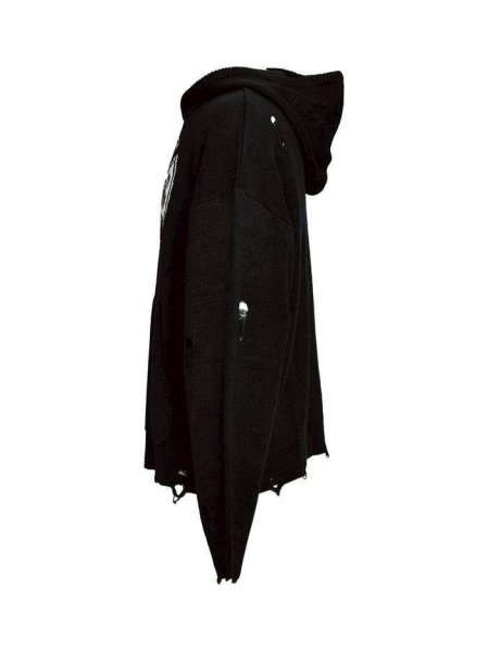 画像3: BREATH / southside cross damage mohair hoodie  (3)