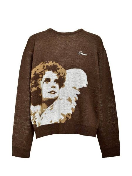 画像1: BREATH / angk script logo mohair knit (1)