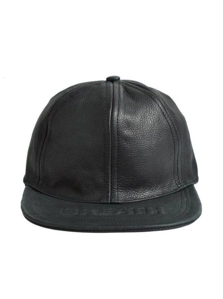 画像1: BREATH/ emboss leather cap   (1)