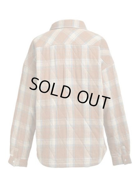 画像2: BREATH / quilting check shirt  (2)