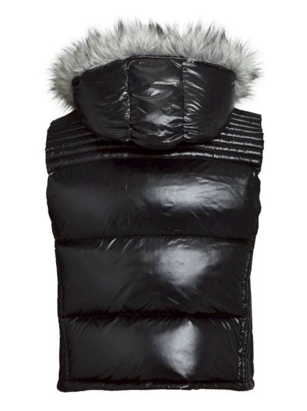 画像2: BREATH / fur shiny down vest (2)