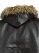 画像5: BREATH / faux leather fur hooded jacket  (5)