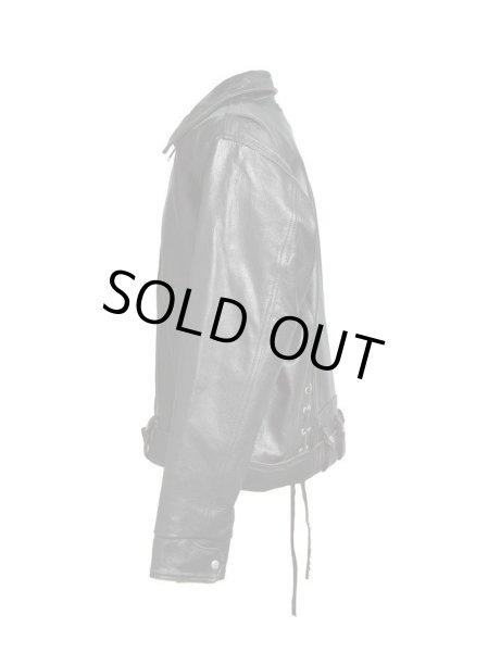 画像3: BREATH / wash leather single riders jacket  (3)