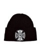 画像1: BREATH/ southside cross damage rib beanie  (1)