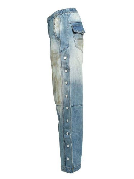 画像3: BREATH / coating side button denim pants  (3)