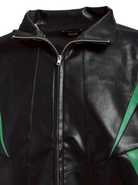 画像4: BREATH / faux leather lambo track jacket  (4)