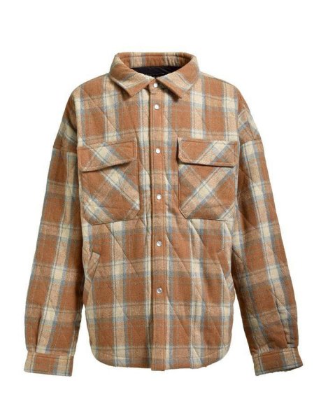 画像1: BREATH / quilting check shirt  (1)