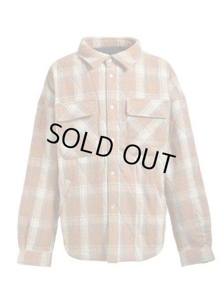 画像1: BREATH / quilting check shirt  (1)