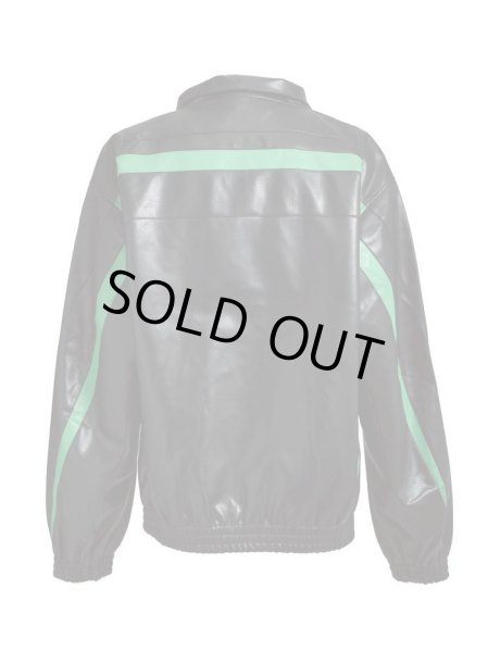 画像2: BREATH / faux leather lambo track jacket  (2)