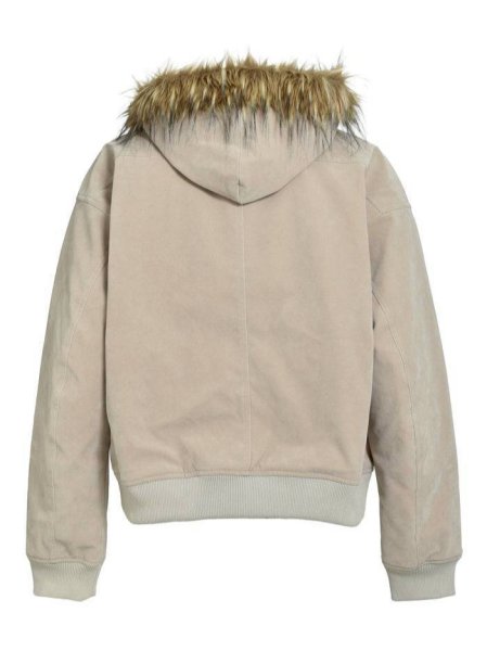 画像2: BREATH / faux leather fur hooded jacket  (2)