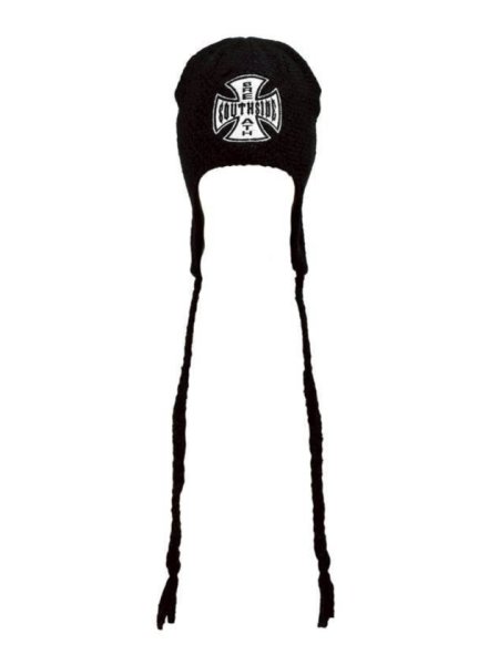 画像1: BREATH/ southside cross ear flap beanie  (1)