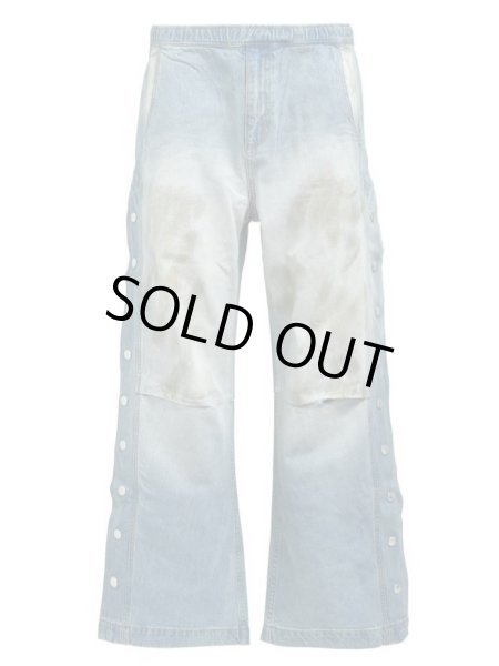 画像1: BREATH / coating side button denim pants  (1)