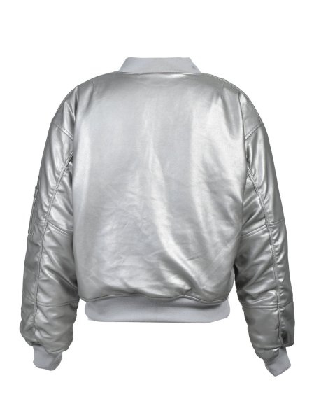 画像2: BREATH / faux leather bomber jacket  (2)