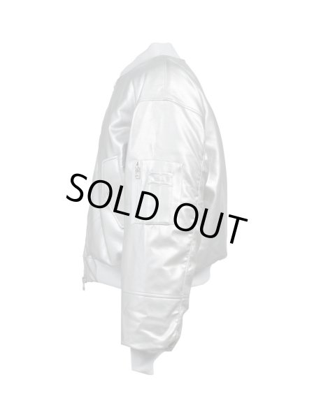 画像3: BREATH / faux leather bomber jacket  (3)