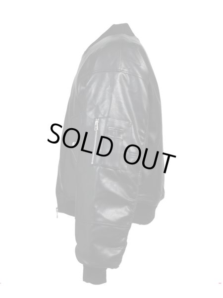 画像3: BREATH / faux leather bomber jacket  (3)